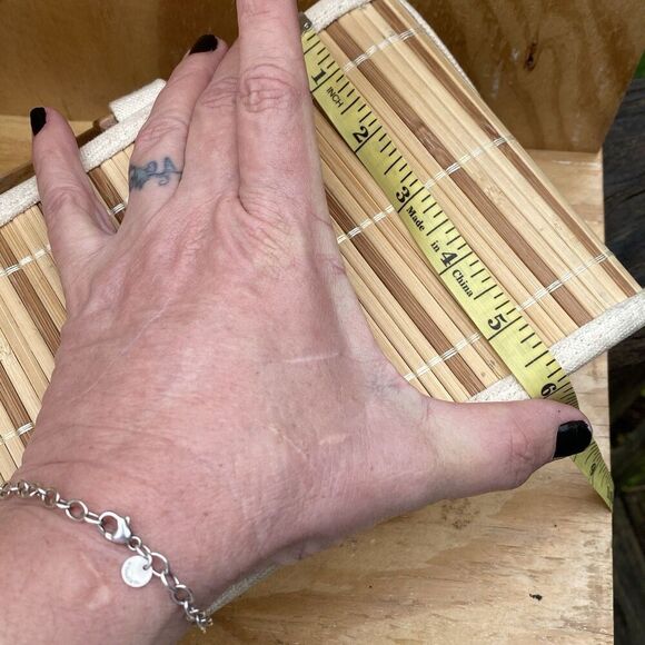 Bamboo Wood Slat Lined Purse, Handbag With Wood Handles  Rectangle 13x6x4 - Picture 8 of 10